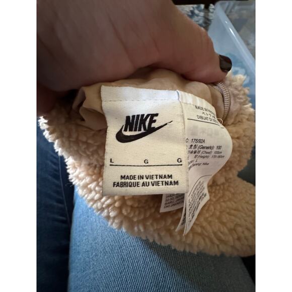 Nike Big Swoosh Reversible Boa Jacket Hemp White Men's Size large - Picture 6 of 6